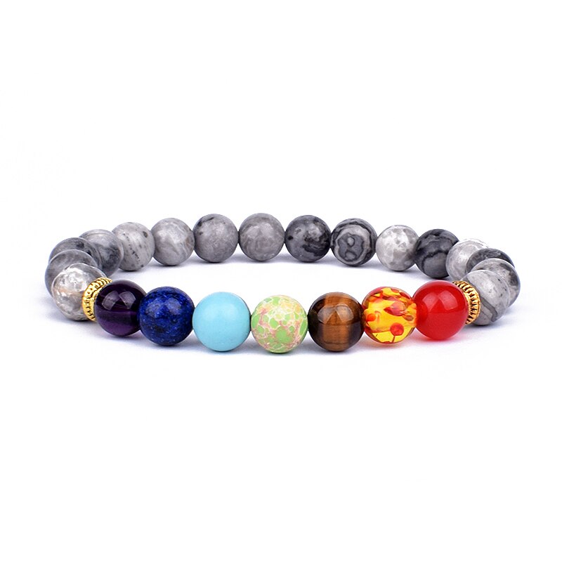 TOP Chakra bracciale equilibrio Buddha Reiki preghiera TAGLIA L 21 CM e XL 23 CM. TANTISSIMI COLORI