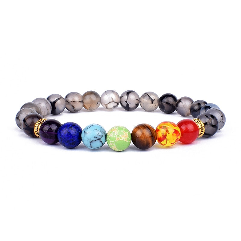 TOP Chakra bracciale equilibrio Buddha Reiki preghiera TAGLIA L 21 CM e XL 23 CM. TANTISSIMI COLORI