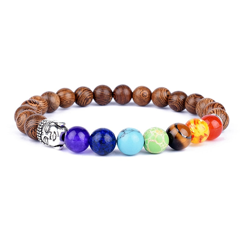 TOP Chakra bracciale equilibrio Buddha Reiki preghiera TAGLIA L 21 CM e XL 23 CM. TANTISSIMI COLORI