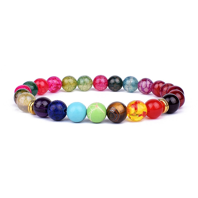 TOP Chakra bracciale equilibrio Buddha Reiki preghiera TAGLIA S 17 CM e M 19 CM.