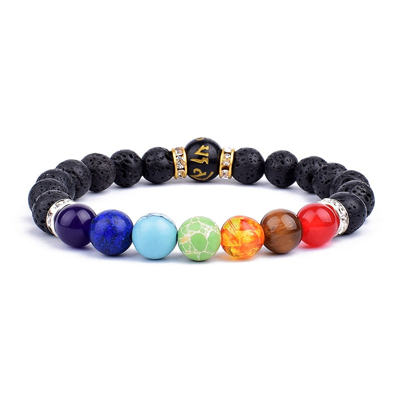 TOP Chakra bracciale equilibrio Buddha Reiki preghiera TAGLIA L 21 CM e XL 23 CM. TANTISSIMI COLORI