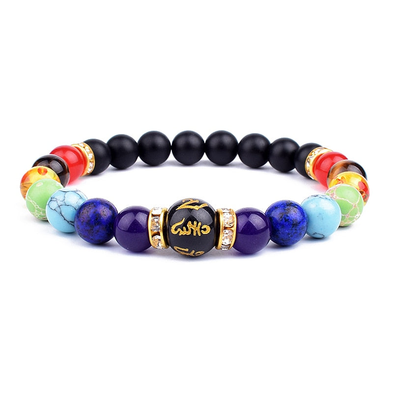 TOP Chakra bracciale equilibrio Buddha Reiki preghiera TAGLIA L 21 CM e XL 23 CM. TANTISSIMI COLORI