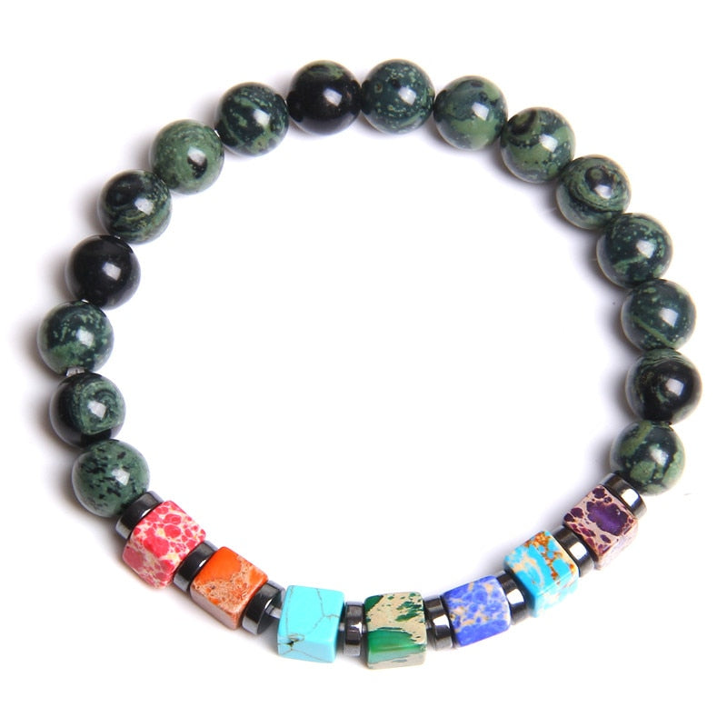 TOP Bracciali Nero Onyx  Chakra in Pietra