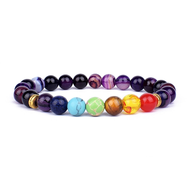 TOP Chakra bracciale equilibrio Buddha Reiki preghiera TAGLIA L 21 CM e XL 23 CM. TANTISSIMI COLORI