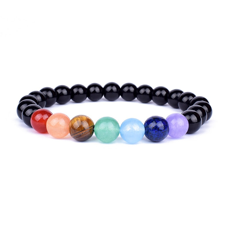 TOP Chakra bracciale equilibrio Buddha Reiki preghiera TAGLIA L 21 CM e XL 23 CM. TANTISSIMI COLORI