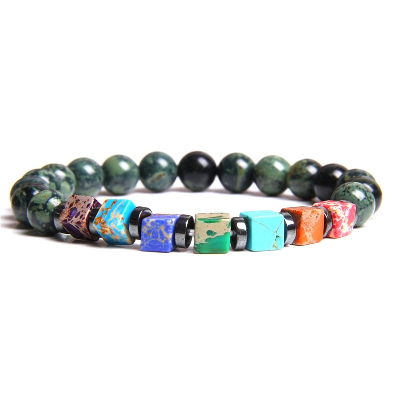 TOP Bracciali Nero Onyx  Chakra in Pietra