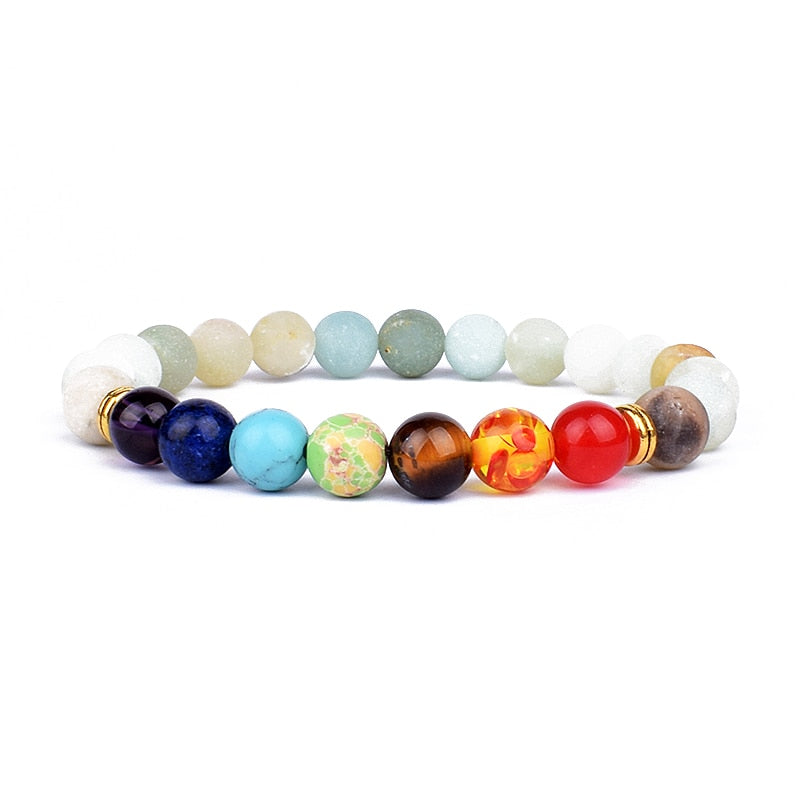 TOP Chakra bracciale equilibrio Buddha Reiki preghiera TAGLIA L 21 CM e XL 23 CM. TANTISSIMI COLORI