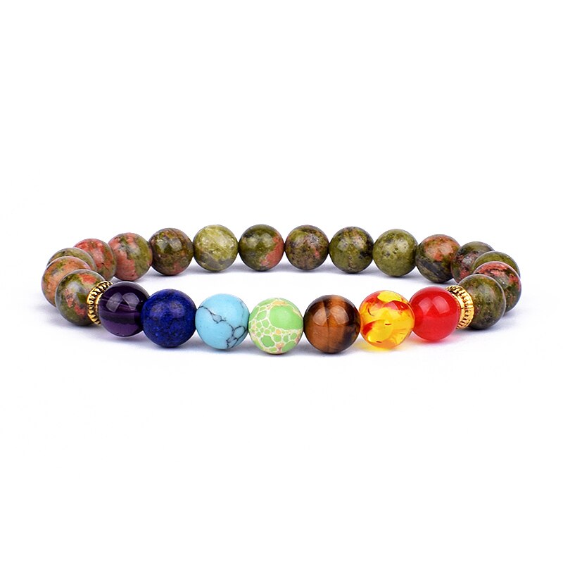 TOP Chakra bracciale equilibrio Buddha Reiki preghiera TAGLIA L 21 CM e XL 23 CM. TANTISSIMI COLORI