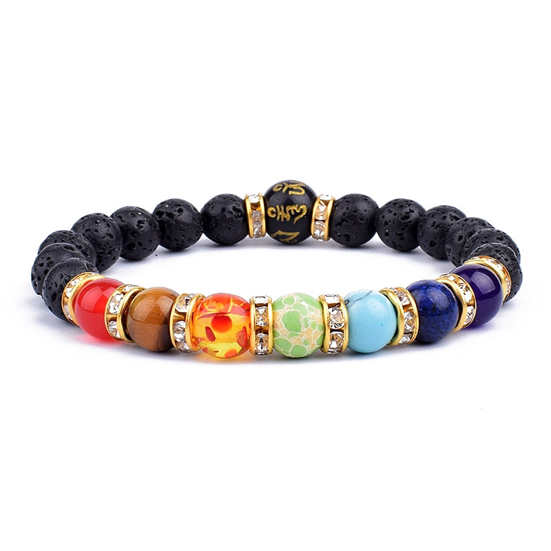 TOP Chakra bracciale equilibrio Buddha Reiki preghiera TAGLIA L 21 CM e XL 23 CM. TANTISSIMI COLORI