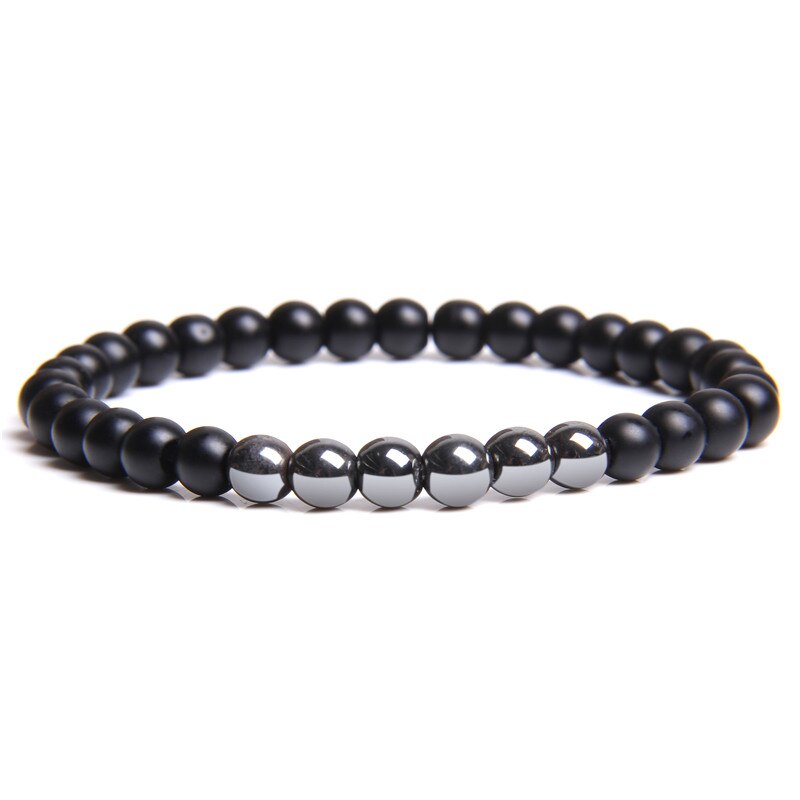 TOP Bracciali Nero Onyx  Chakra in Pietra